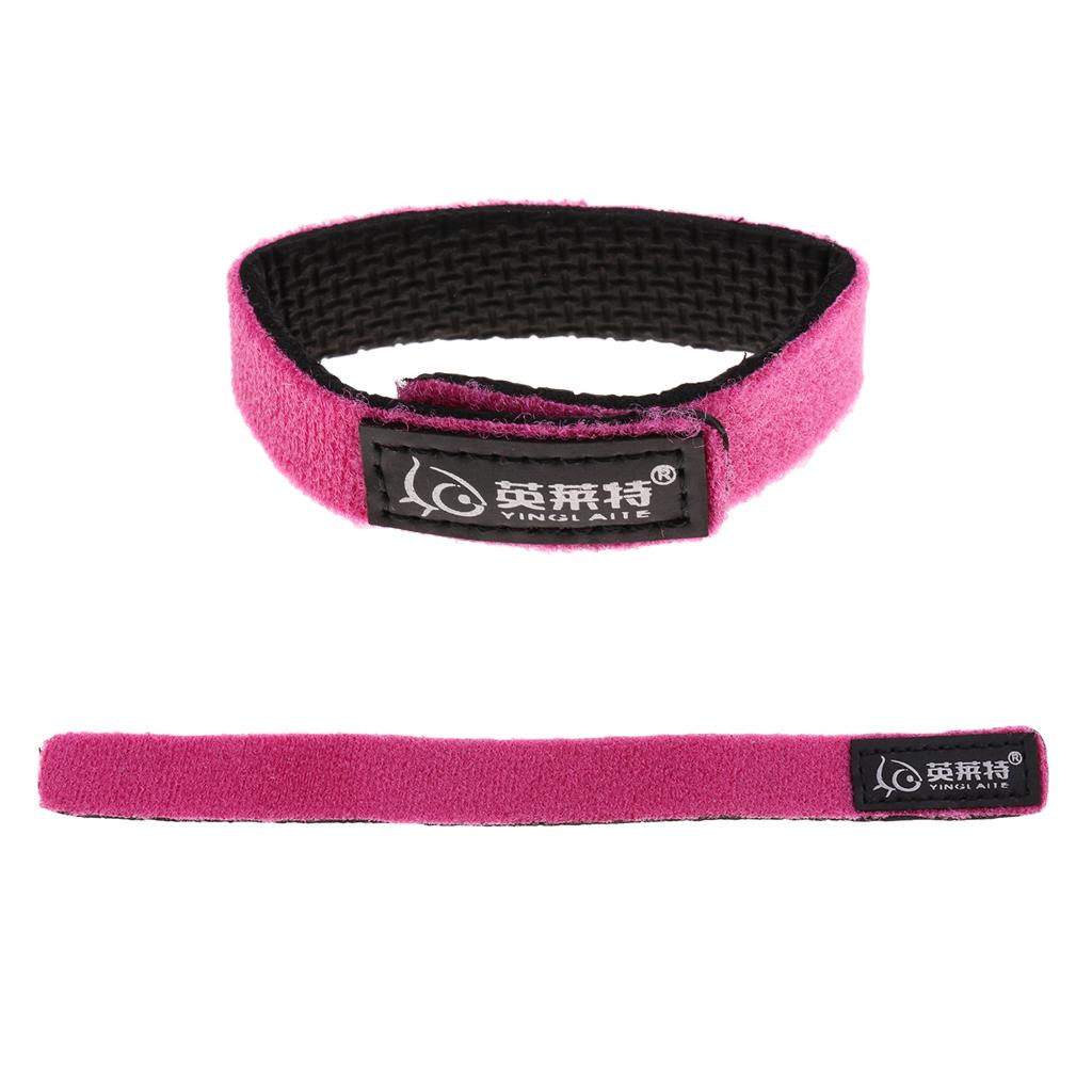 Fishing Rod Belts Wrap Bands Pole Straps Ties Pole Holders Red
