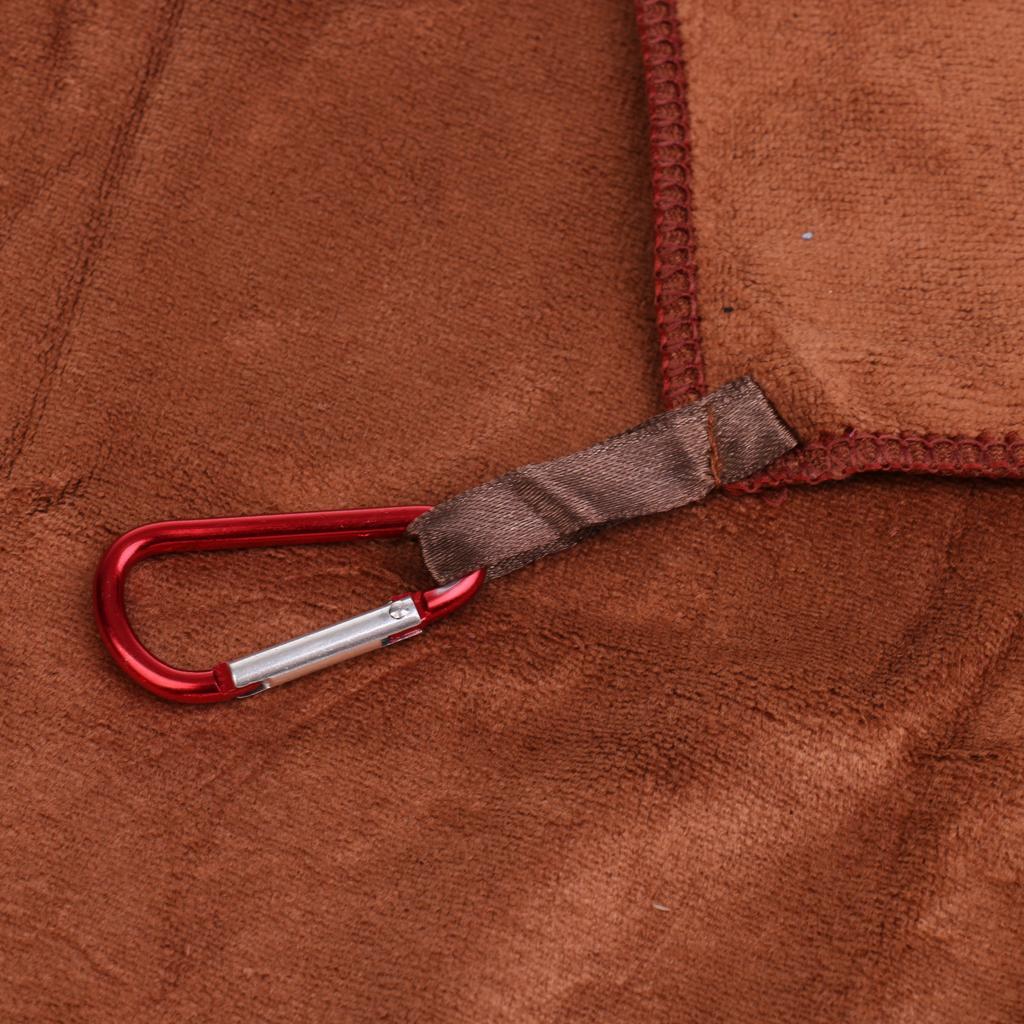 Portable Fishing Towels Catch Fish Towel Non-stick Bait Towel with Carabiner
