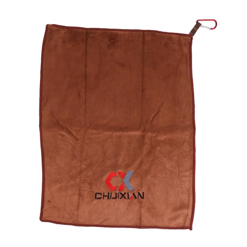 Portable Fishing Towels Catch Fish Towel Non-stick Bait Towel with Carabiner