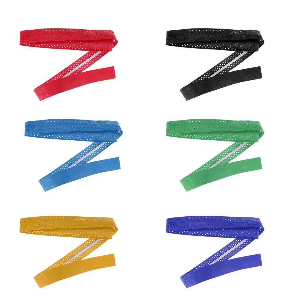Non-slip Stretchy Tennis Racquet Fishing Rod Grip Tape Handle Wrap Black