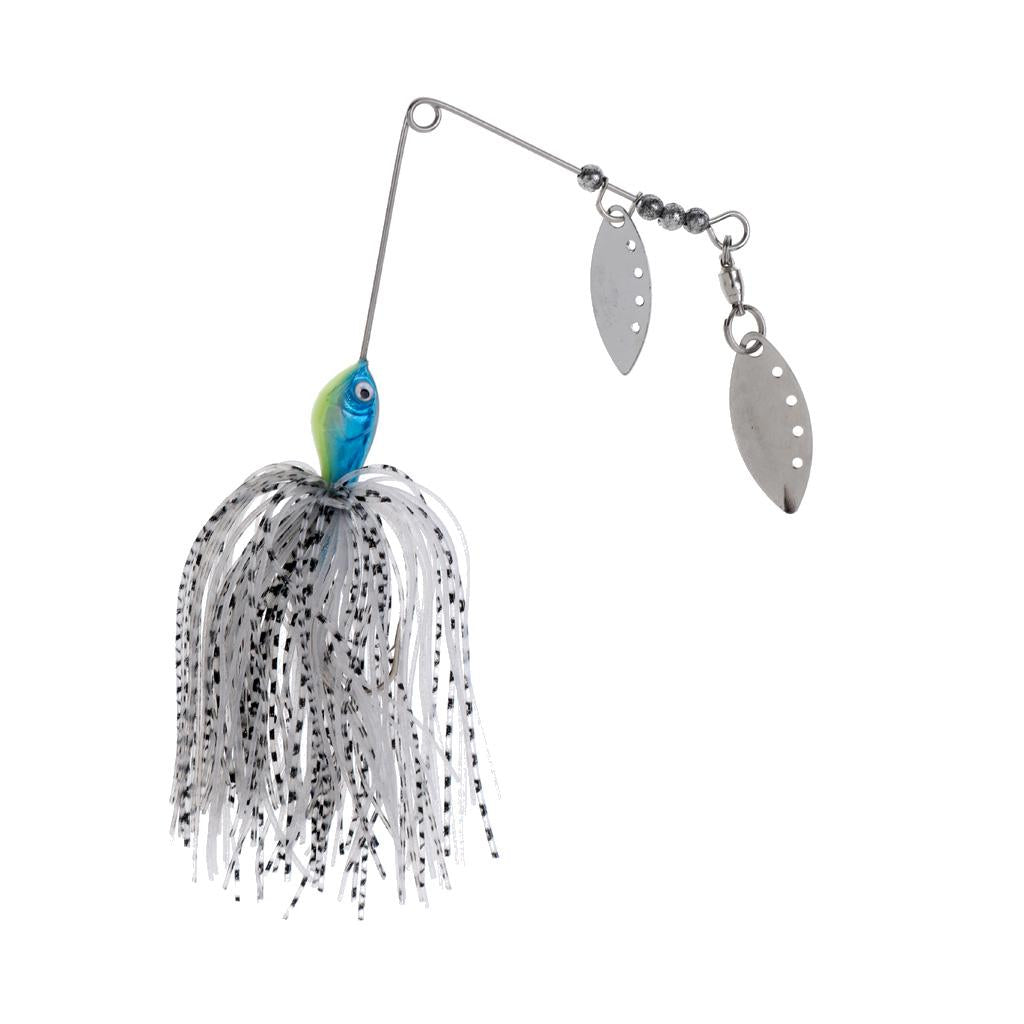 Bait Fishing Lure Spinnerbait Beard Scale Bass Pike Jig Tackle Hooks Grey