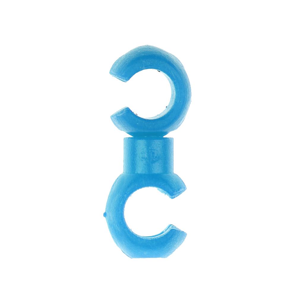 Bike Brake Cable S Hook Housing Tidy Guides Ties Wire Buckle Clamp blue