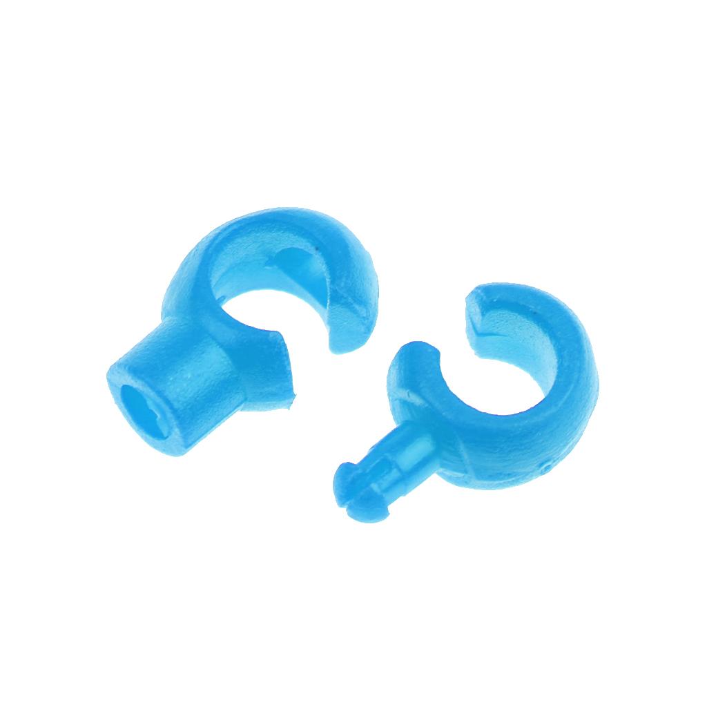 Bike Brake Cable S Hook Housing Tidy Guides Ties Wire Buckle Clamp blue