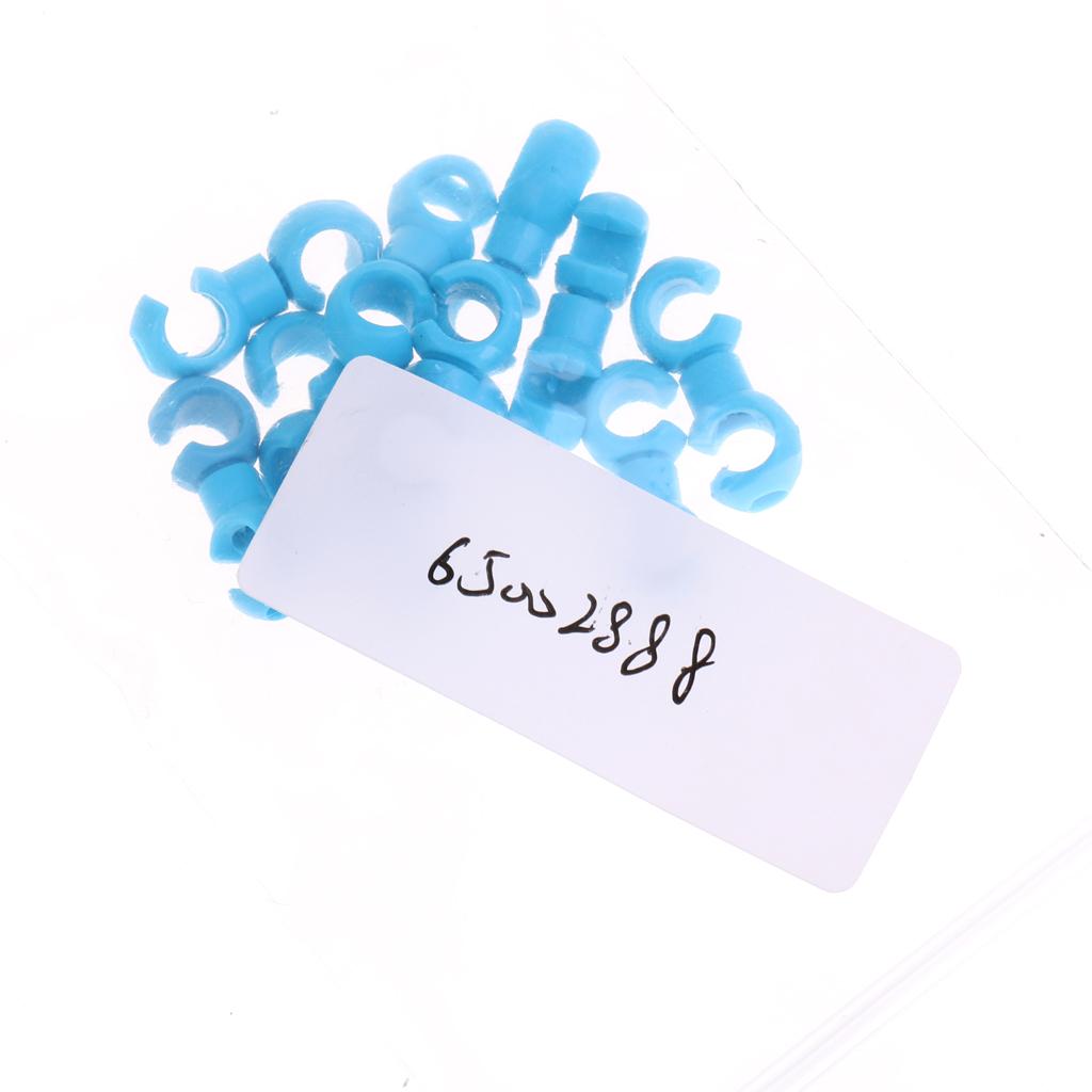 Bike Brake Cable S Hook Housing Tidy Guides Ties Wire Buckle Clamp blue