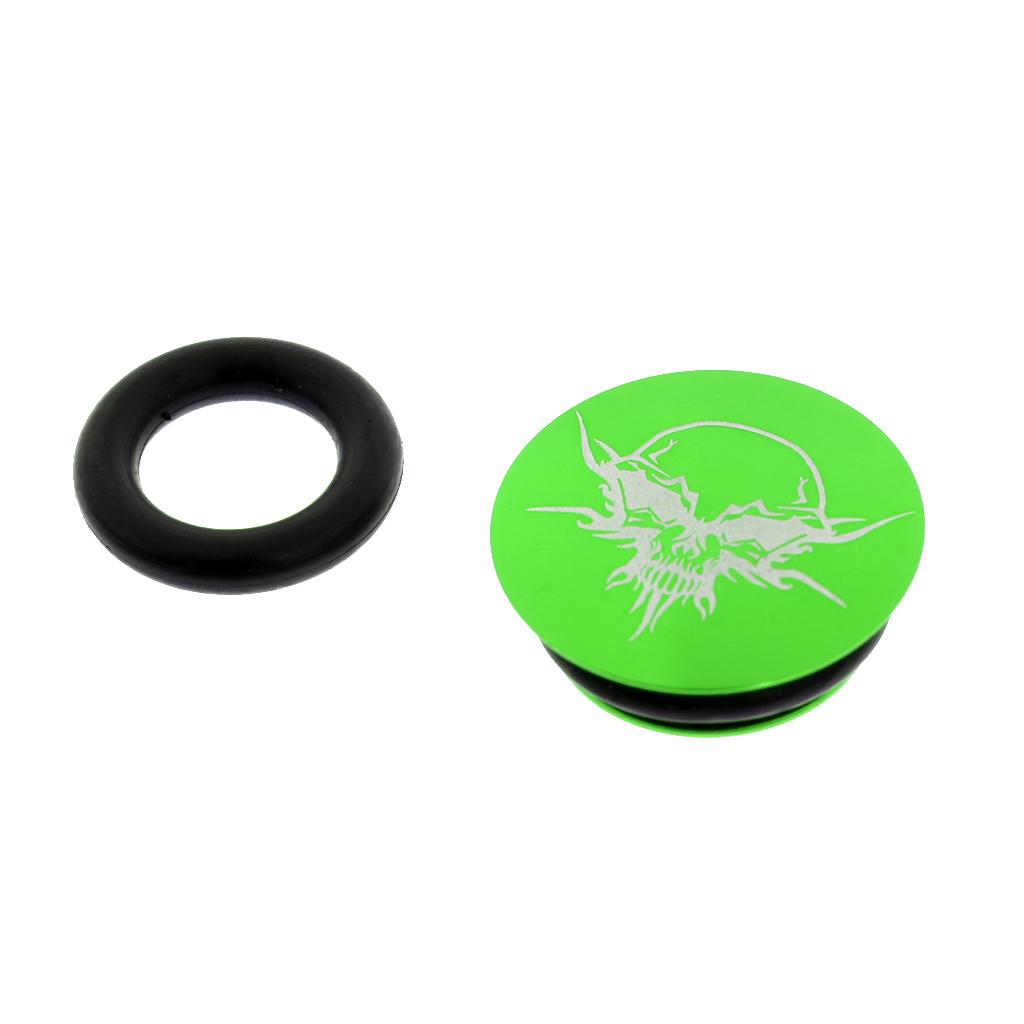 2xAlloy Bike Crank Cap Bicycle Cranksets Cover Fixing Bolt Dustproof  green