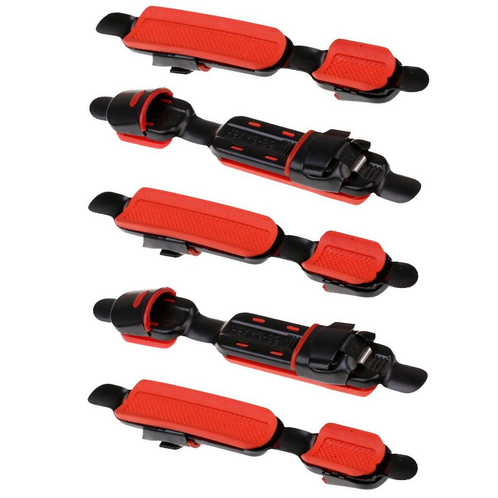 5Pcs Telescopic Fish Rod/Pole Deck Seat Fishing Reel Wheel Seat 125mm 