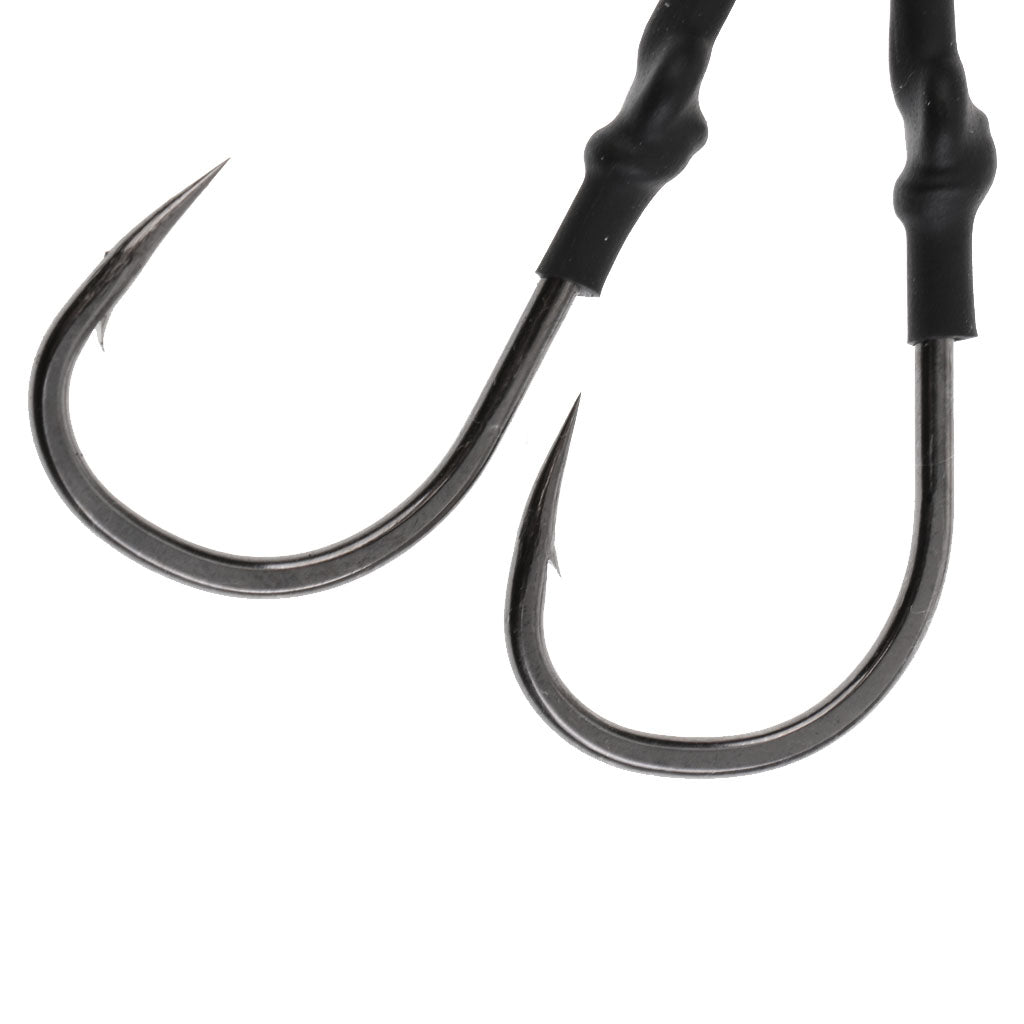 Jig Hooks Fishing Hooks Barbed Hooks Assist Hooks in Solid Ring Saltwater 8