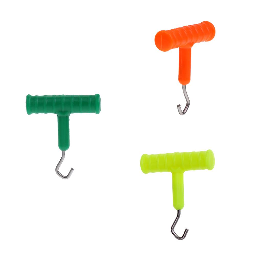 4xKnot Rig Puller Tester Tightener Carp Terminal Tackle for Hair Rig Orange