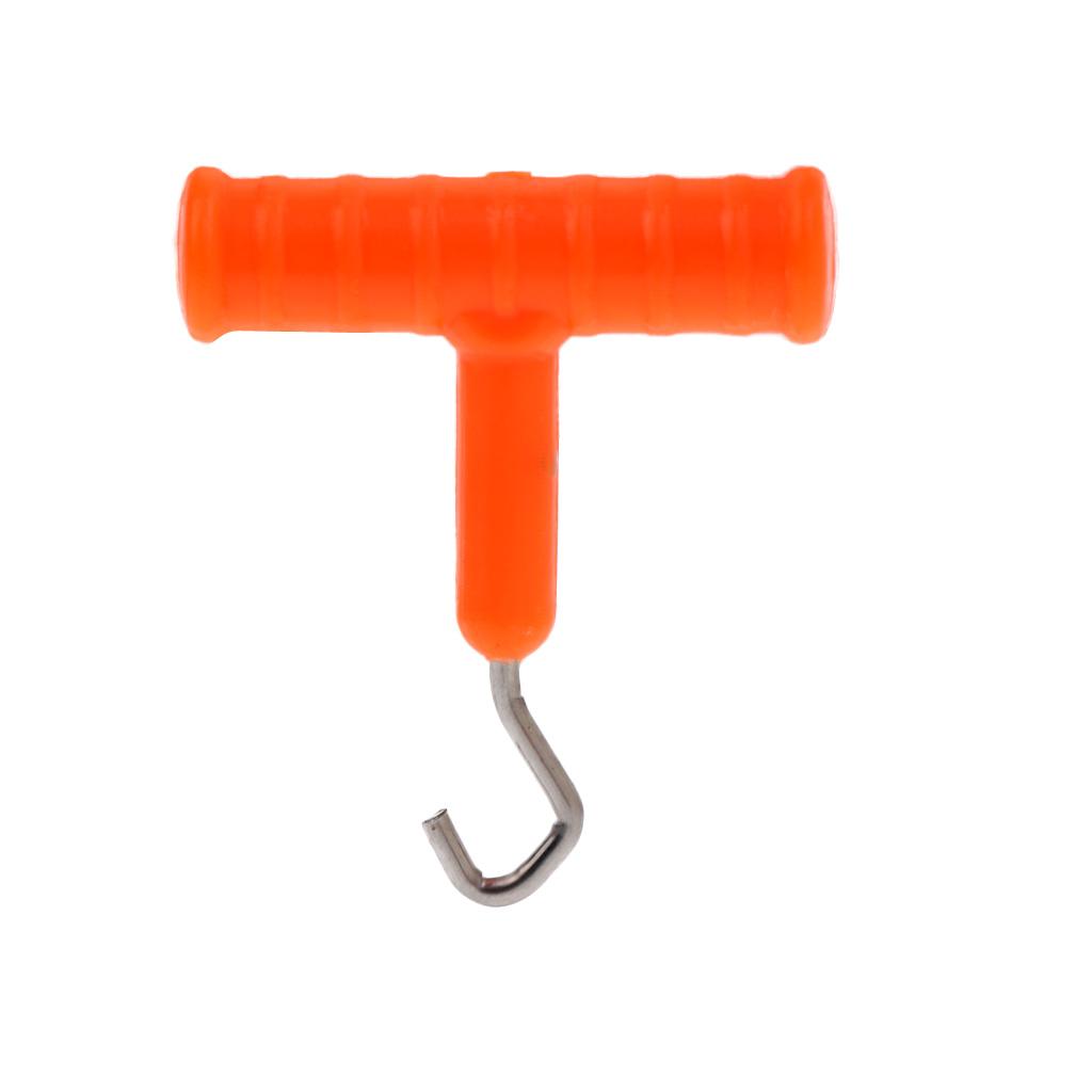 2xKnot Rig Puller Tester Tightener Carp Terminal Tackle for Hair Rig Orange