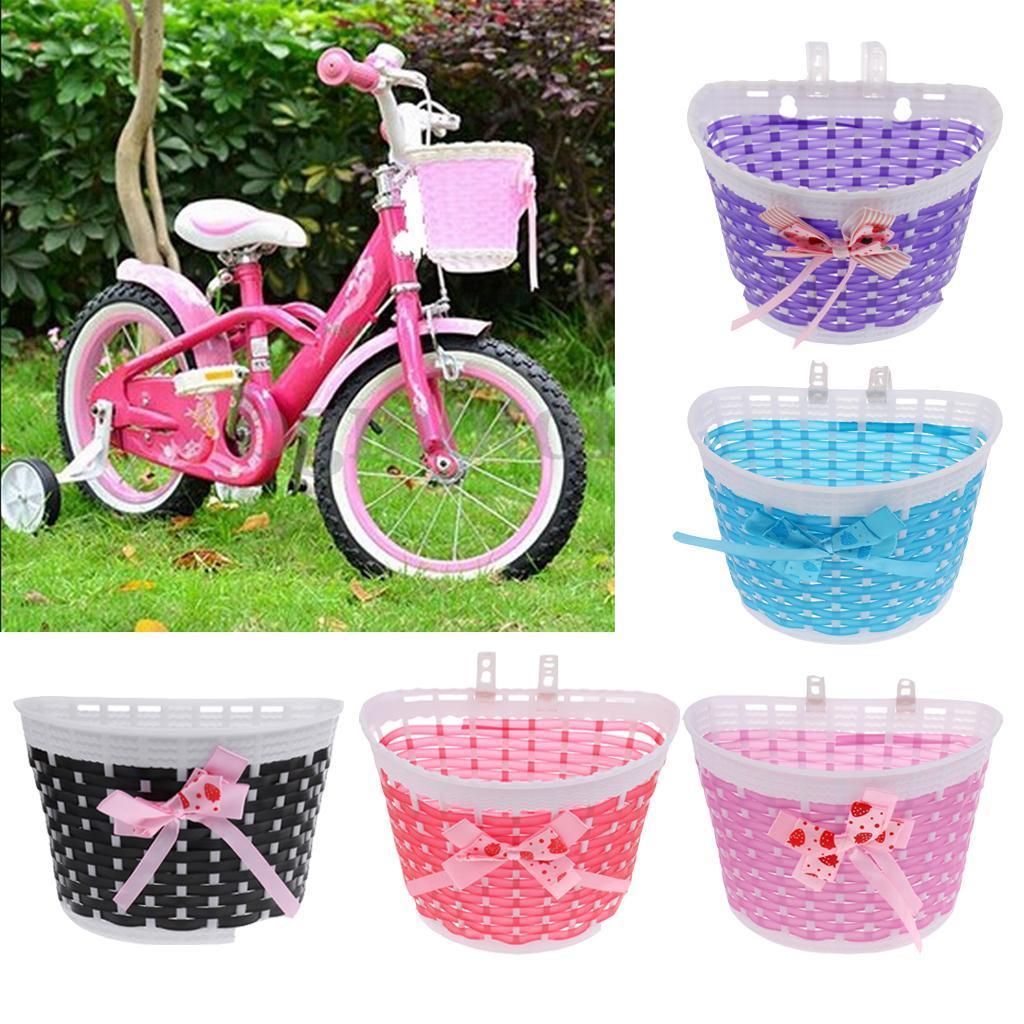 2Pcs Bicycle Bike Front Basket Bike Cycle Shopping Holder for Children Kids