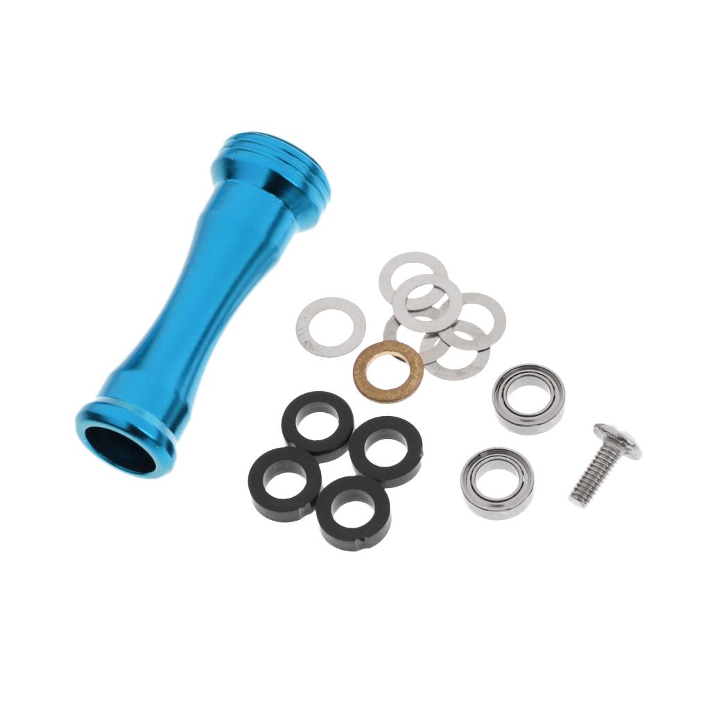 Metal Fishing Reel Handle Knob Low Profile Reel   Reel Knob Blue