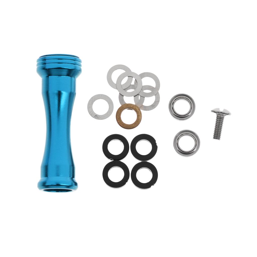 Metal Fishing Reel Handle Knob Low Profile Reel   Reel Knob Blue