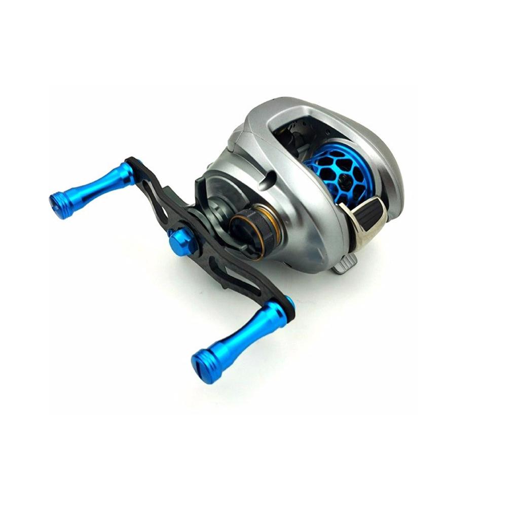 Metal Fishing Reel Handle Knob Low Profile Reel   Reel Knob Blue