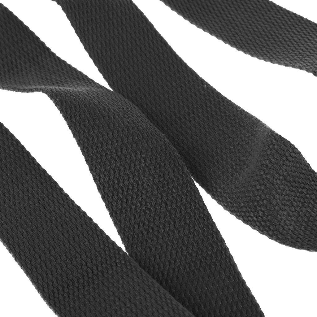 Adjustable Yoga Mat Sling Strap Shoulder Carry Belt Stretch Band Black