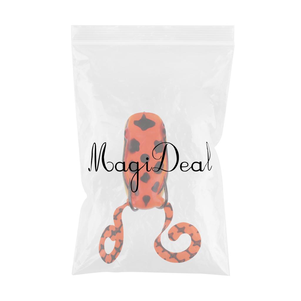 Frog Lure Topwater Fishing Lures Crankbait Hooks Bass Baits Tackle Red