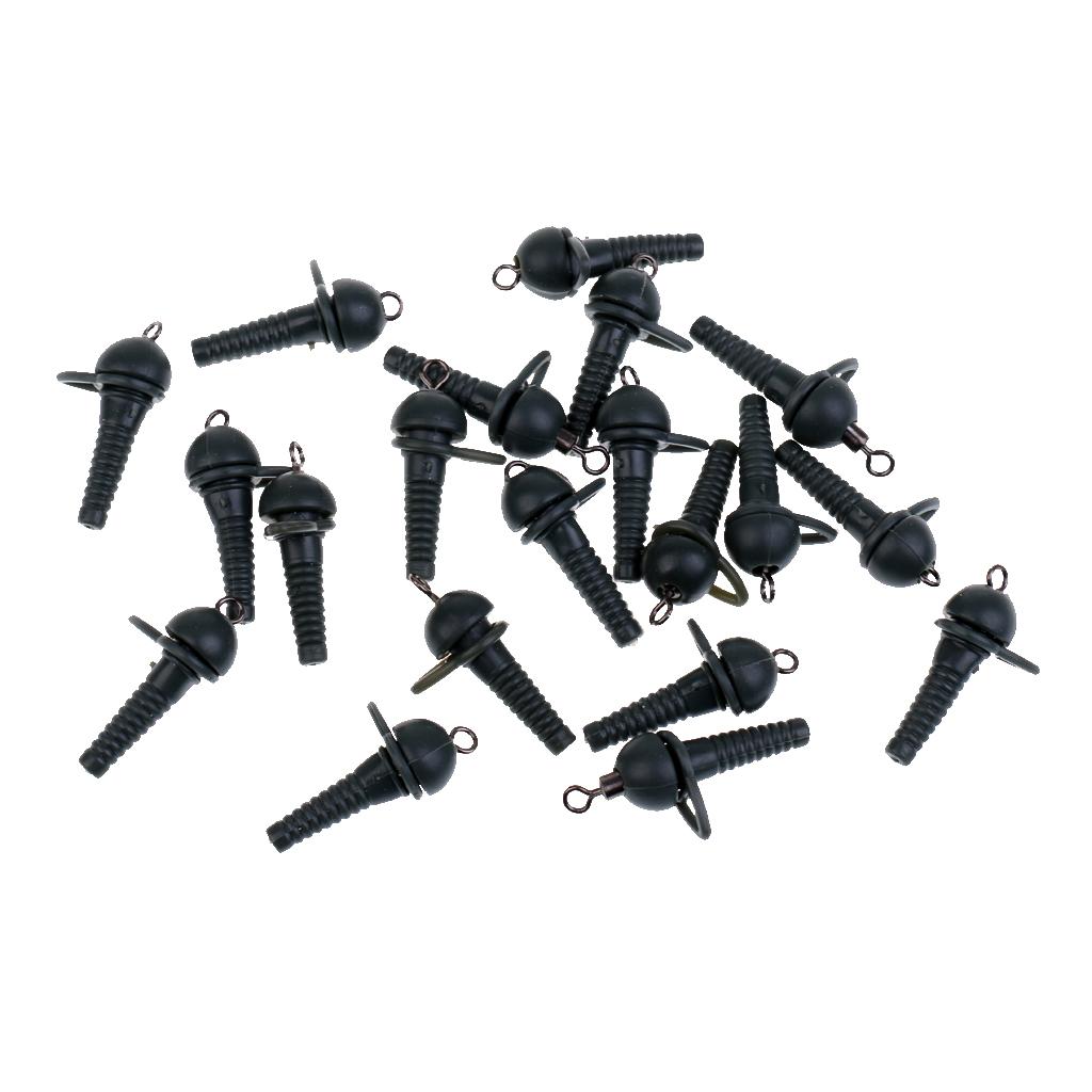 60Pcs Carp Fishing Terminal Rig Set Safety Sleeves Rig Rings Rolling Swivels