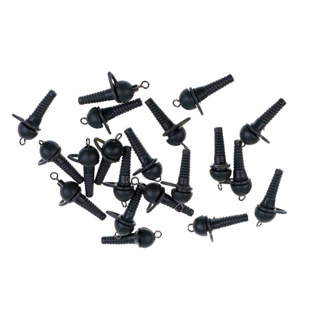 60Pcs Carp Fishing Terminal Rig Set Safety Sleeves Rig Rings Rolling Swivels