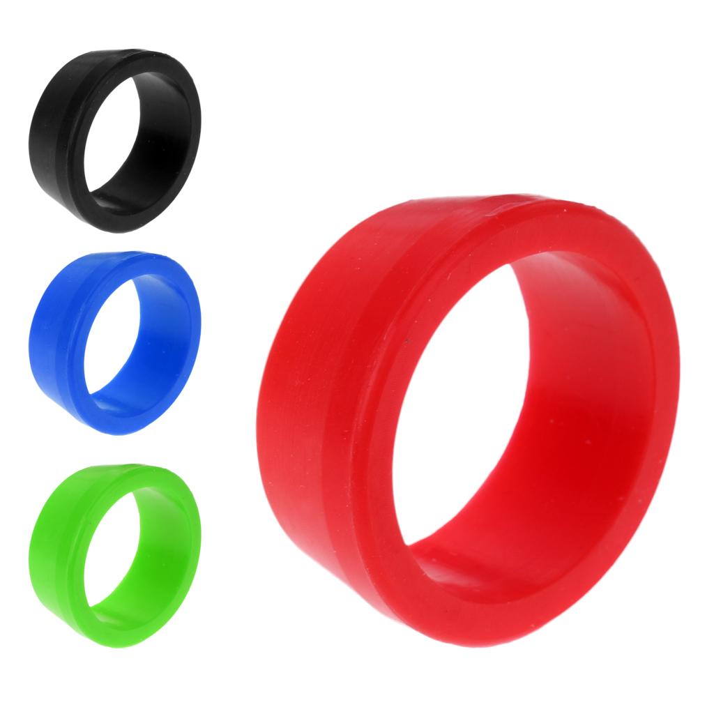3x30-34mm Bike Seat Post Silicone Rubber Dust Cover Ring Seatpost Case Black