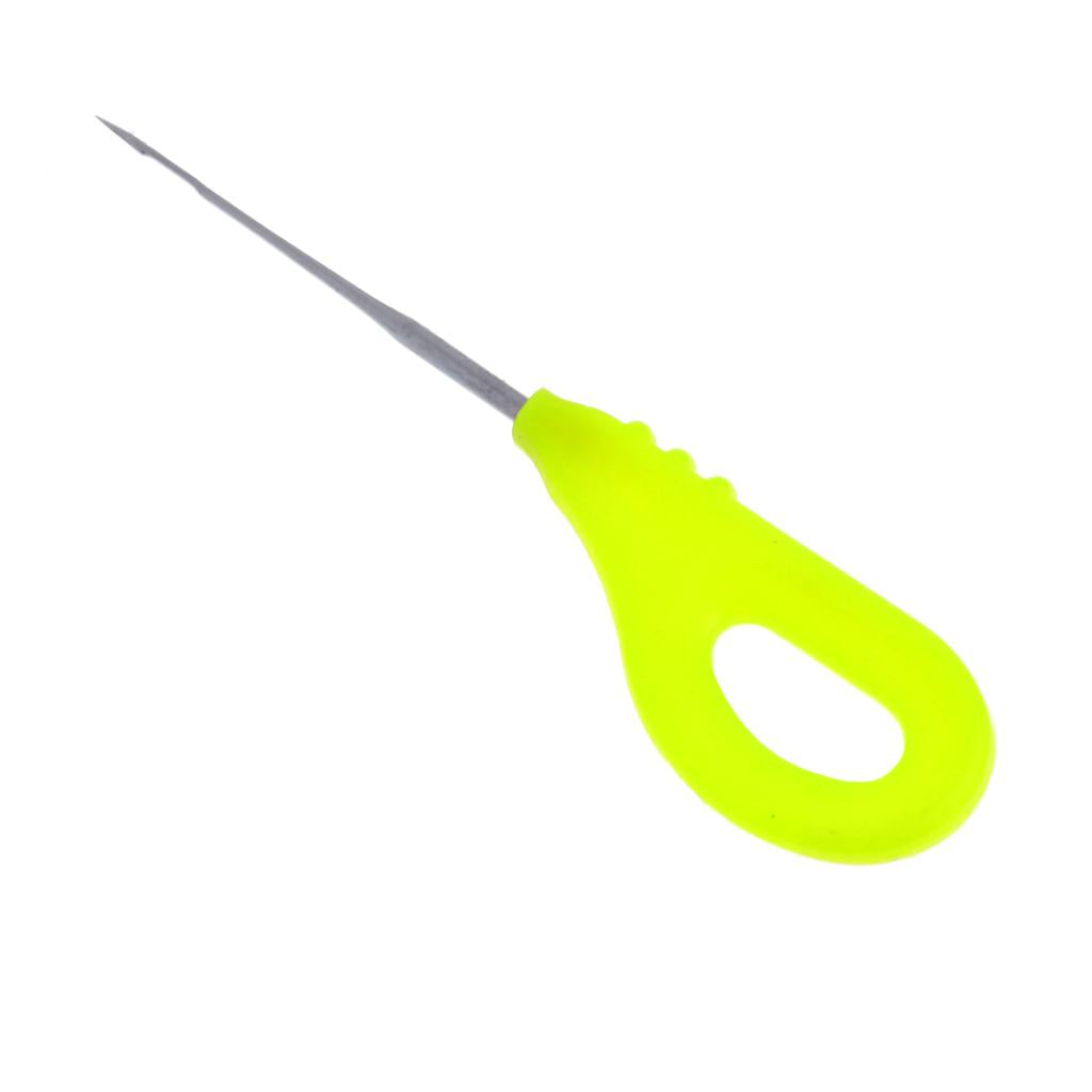 Stainless Steel Baiting Needle Tool Carp Fishing Boilie Needles Drill Yellow