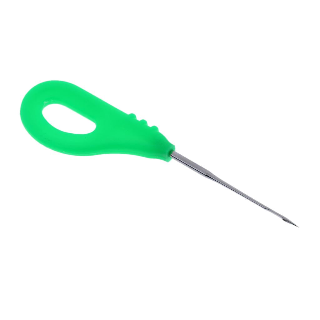 Stainless Steel Baiting Needle Tool Carp Fishing Boilie Needles Drill Green