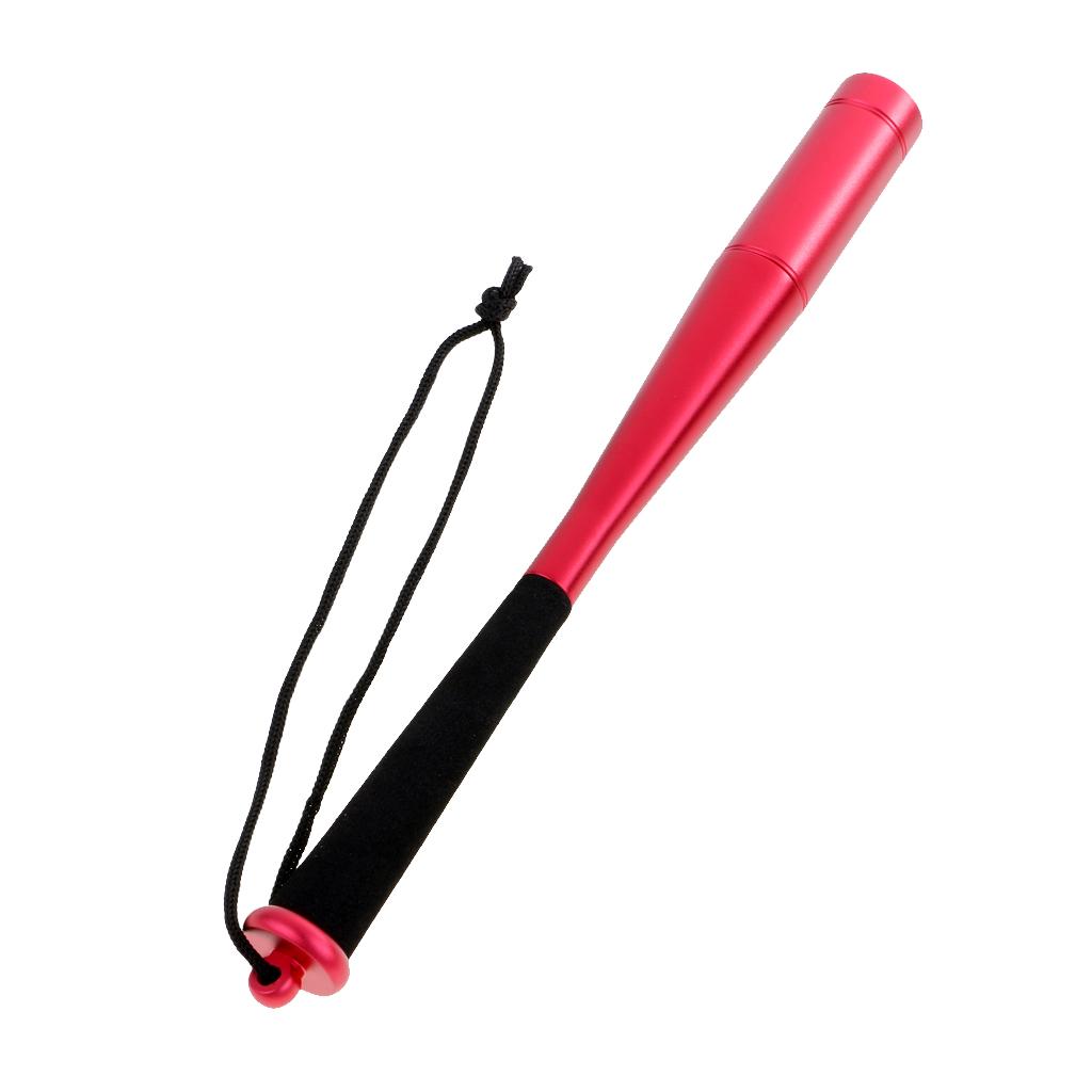 Fishing Priest Aluminum Fly Fishing Bat Fish Whacker with EVA Handle Red