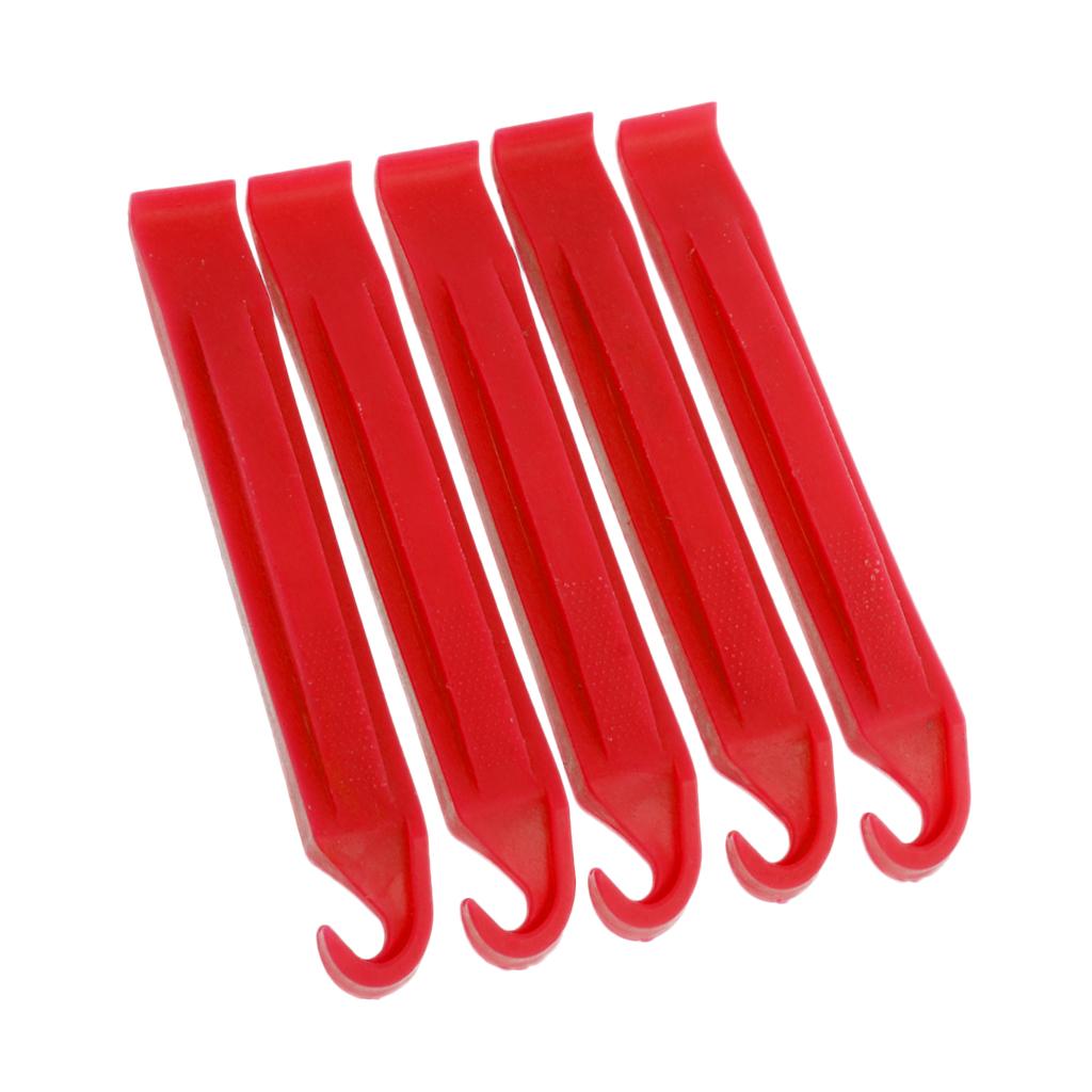 3xPlastic Bicycle Mountain Bike Cycling Tyre Puncture Repair Lever Tool Red