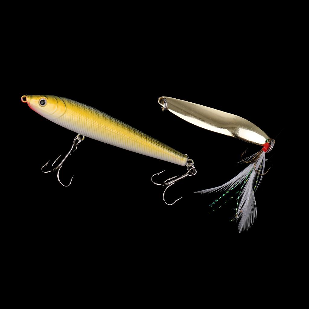 106Pcs/lot Fishing Lures Kit Mixed Soft & Hard Lures Spoon Baits Accessories