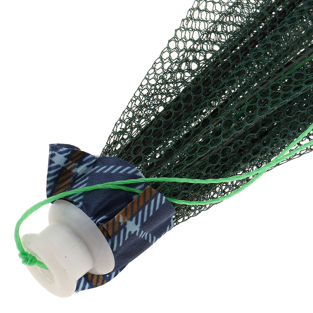 Foldable Fishing Trap Net Crab Prawn Shrimp Crayfish Lobster Bait 12 Holes