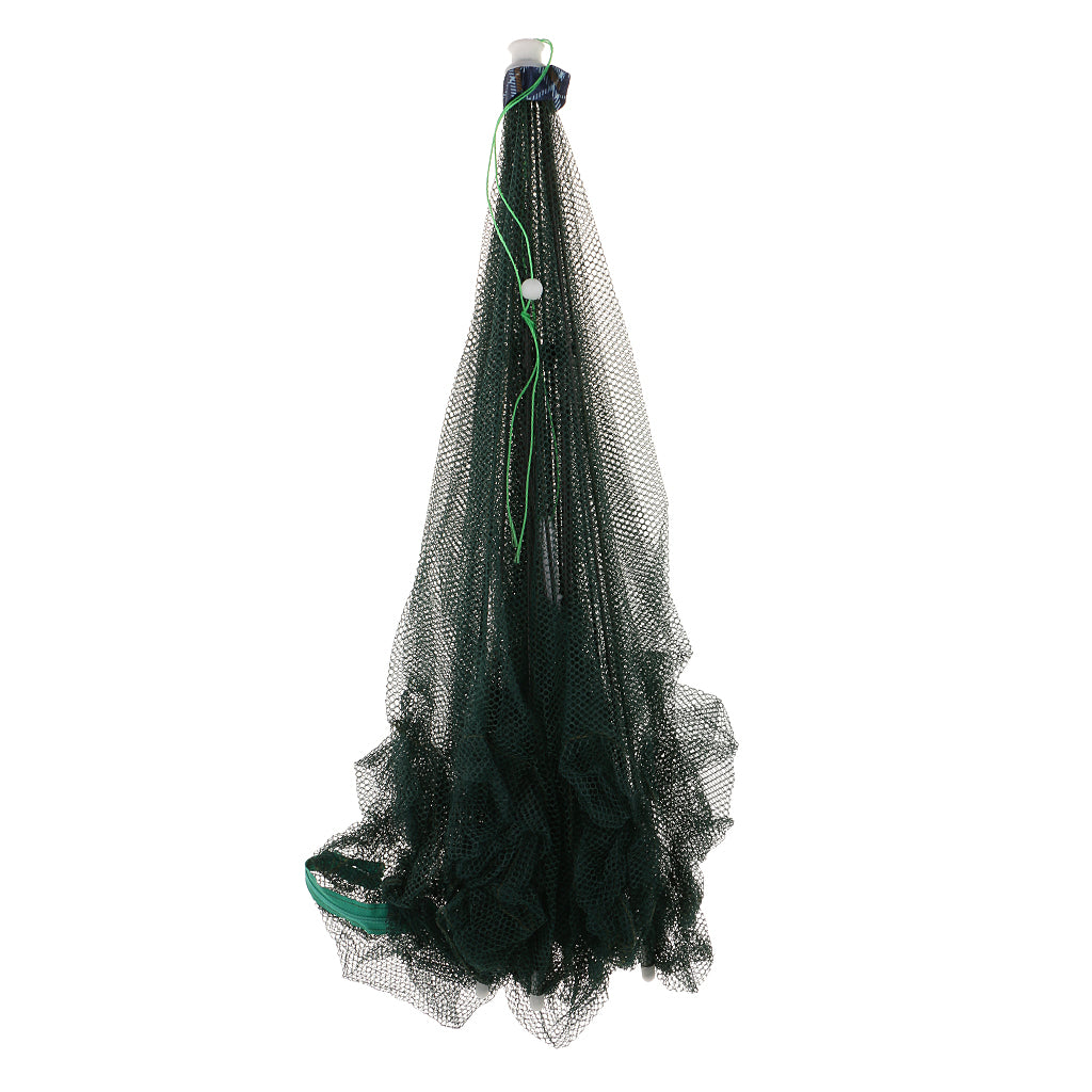 Foldable Fishing Trap Net Crab Prawn Shrimp Crayfish Lobster Bait 12 Holes