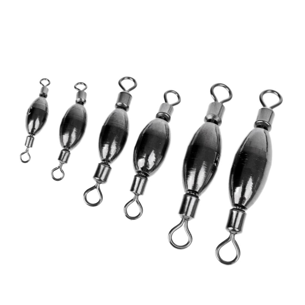 3Pc Fishing Barrel Swivels Quick Sinkers Sea Course Barell Rig swivels 4.4g