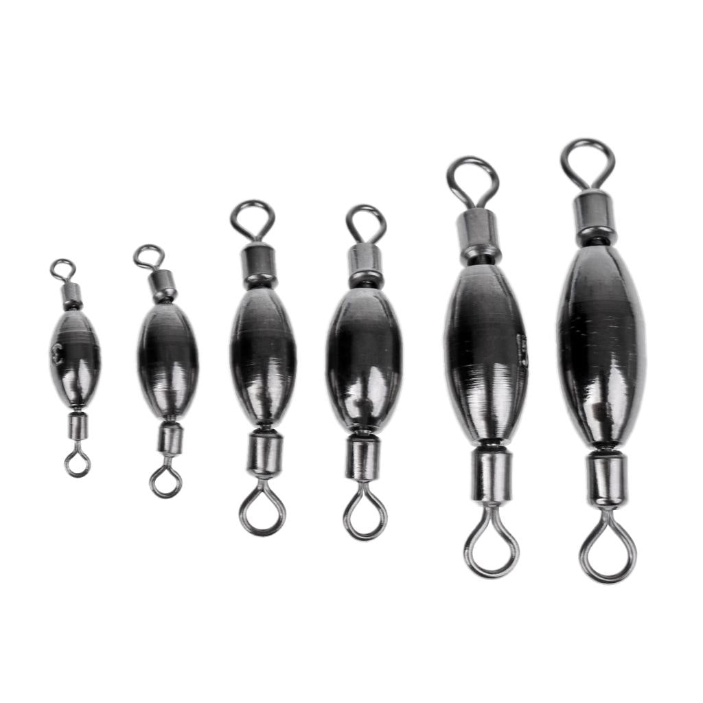 3Pc Fishing Barrel Swivels Quick Sinkers Sea Course Barell Rig swivels 4.4g