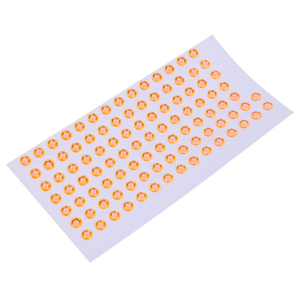 Fishing Lure Eyes Lifelike Orange 3D Fish Eyes for Lures Holographic Eyes