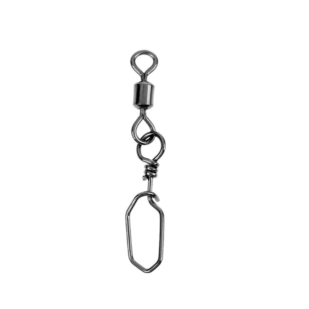 Strong Fishing Swivels Snap Stainless Steel Fishing Swivels Snap Tackles 10