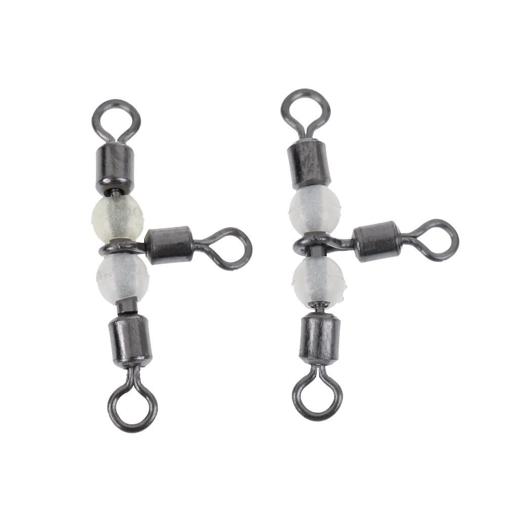 Stainless 3-WAY Terminal Tackle Rolling T Swivel Lure Fishing Tool 23mm