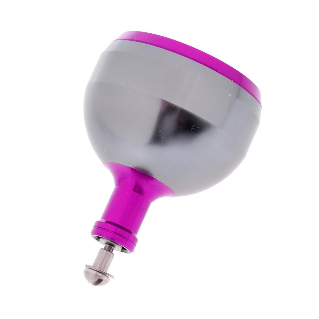 CNC Metal Fishing Reel Handle Ball Knob for S/D/A Spinning Reel 38mm Purple