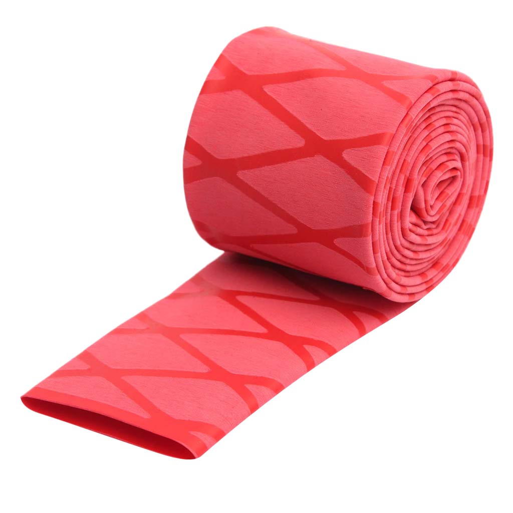 2pcs Non Slip Textured X-Tube Heat Shrink Tubing Fishing Rod Grips 35mm