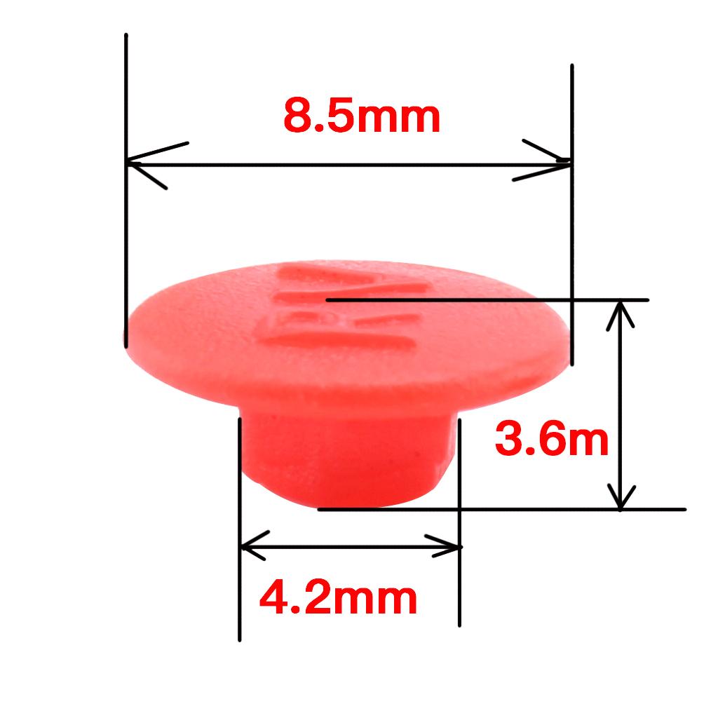 3x10pcs Hex Socket Allen Bolt Screw Hexagon Head Cover Cap Protector M5 Red