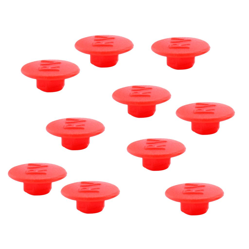 10pcs Hex Socket Allen Bolt Screw Hexagon Head Cover Cap Protector M5 Red