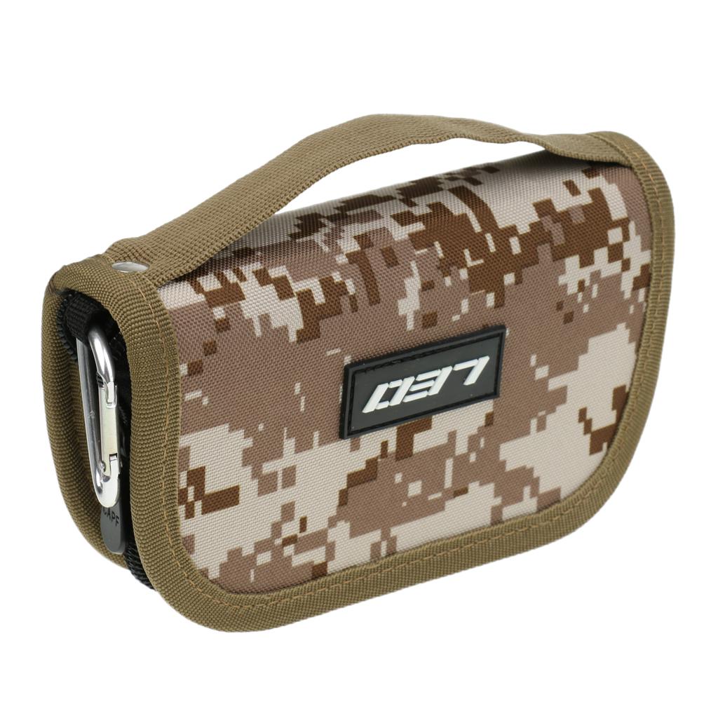Fishhooks Spinners Storage Bag EVA Liner Fishing Lures Spoon Bag Urban Camo