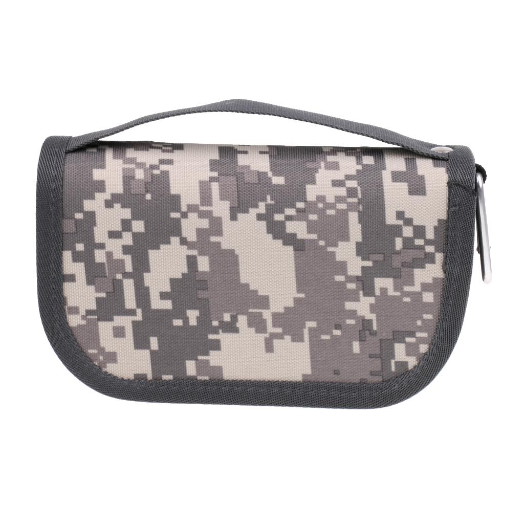 Fishhooks Spinners Storage Bag EVA Liner Fishing Lures Spoon Bag Desert Camo