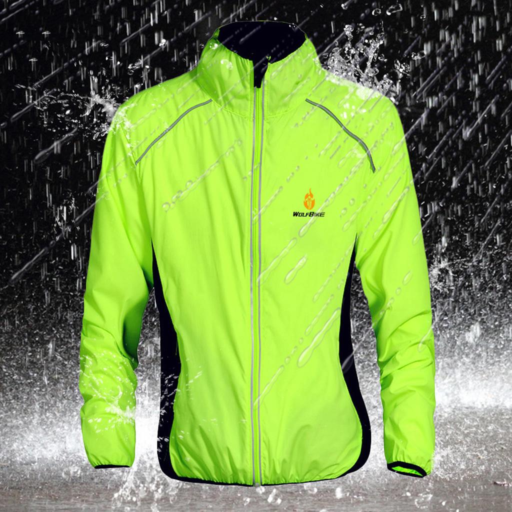 Bicycle Cycling Jacket Sports Clothing Windproof Coats Jersey S Green