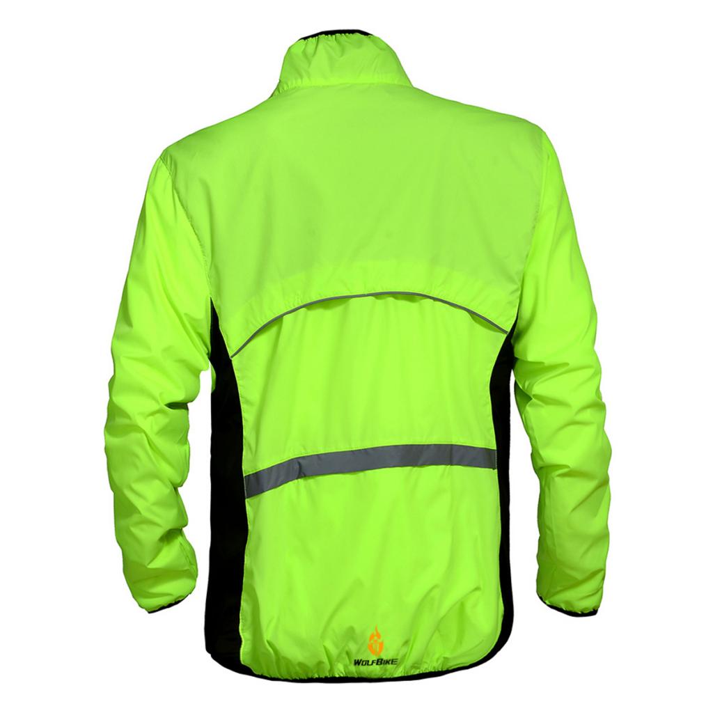 Bicycle Cycling Jacket Sports Clothing Windproof Coats Jersey S Green
