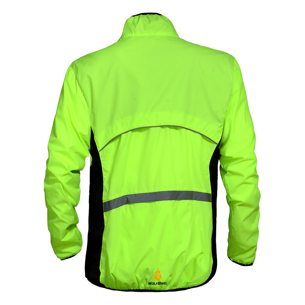 Bicycle Cycling Jacket Sports Clothing Windproof Coats Jersey S Green