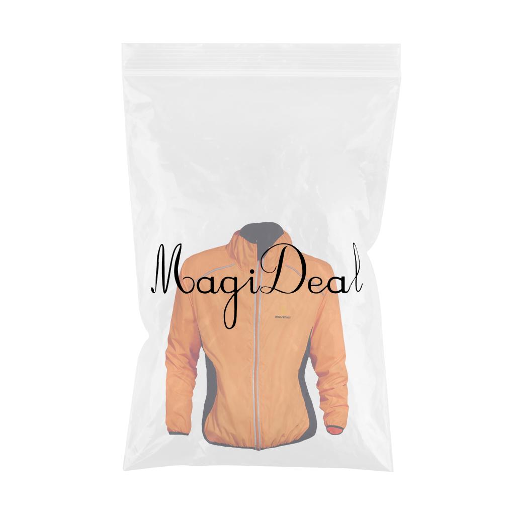 Bicycle Cycling Jacket Sports Clothing Windproof Coats Jersey M  Orange