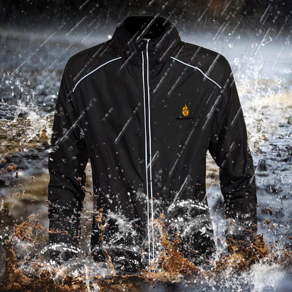 Bicycle Cycling Jacket Sports Clothing Windproof Coats Jersey XL  Black