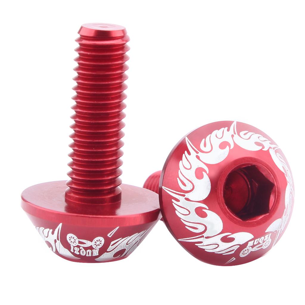 8Pcs Bike Brake Screws Water Bottle Cage Bolts Holder Socket V Brake Screws