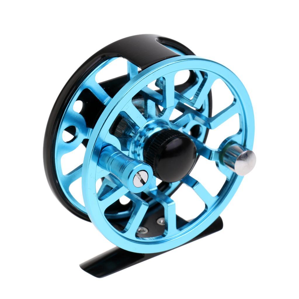 CNC Machined Aluminum Alloy Fly Fishing Reel Right Left-Handed 3 4WF Blue