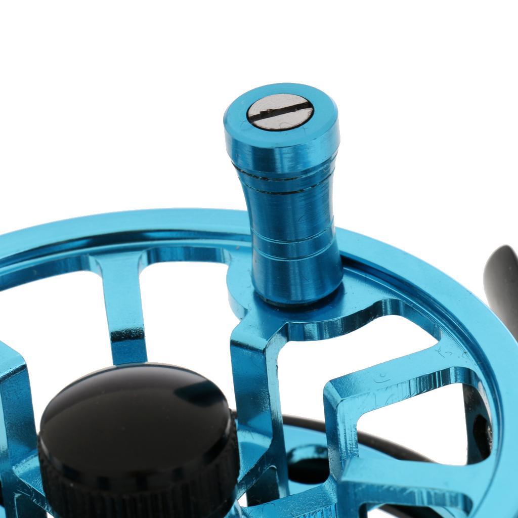 CNC Machined Aluminum Alloy Fly Fishing Reel Right Left-Handed 3 4WF Blue
