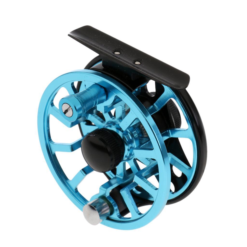 CNC Machined Aluminum Alloy Fly Fishing Reel Right Left-Handed 3 4WF Blue
