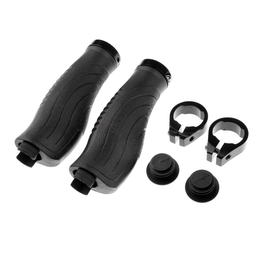 Bicycle Handlebar Bar Rubber End Grips Bicycle Set Soft Rubber Bar End Grips